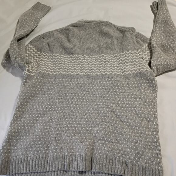 VTG Lacoste Men's Wool/Cashmere/Rabbit Sweater Grey V Neck (READ DESCRIPTION) - Picture 6 of 13